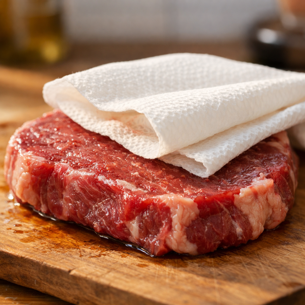 Cómo dorar carne o pollo — paso 1