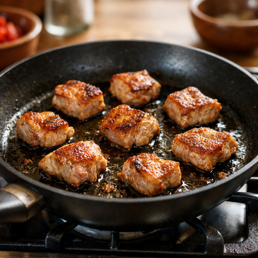 Cómo dorar carne o pollo — paso 5