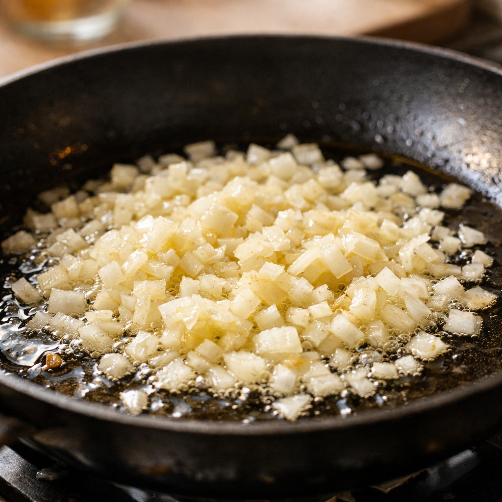 Cómo hacer un sofrito — paso 2