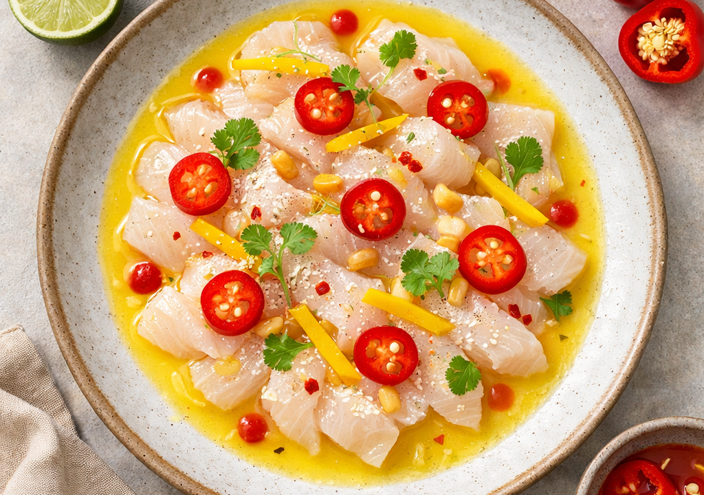 Tiradito de pescado