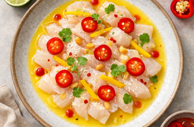 Tiradito de pescado