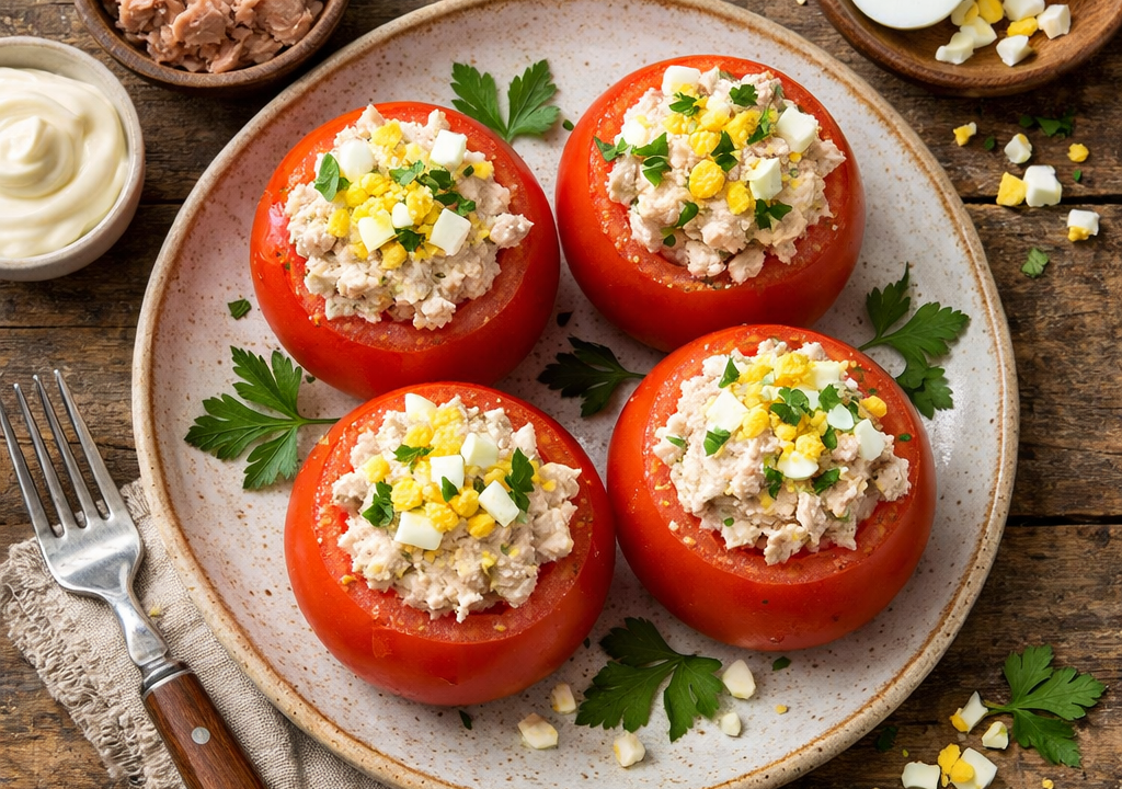 Tomates rellenos con atún