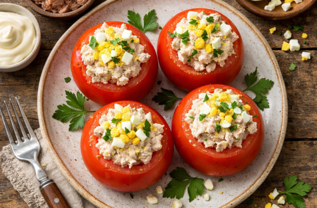 Tomates rellenos con atún