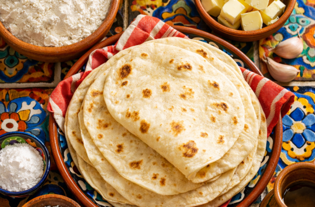 Tortillas de harina caseras