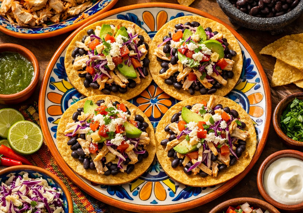 Tostadas de pollo