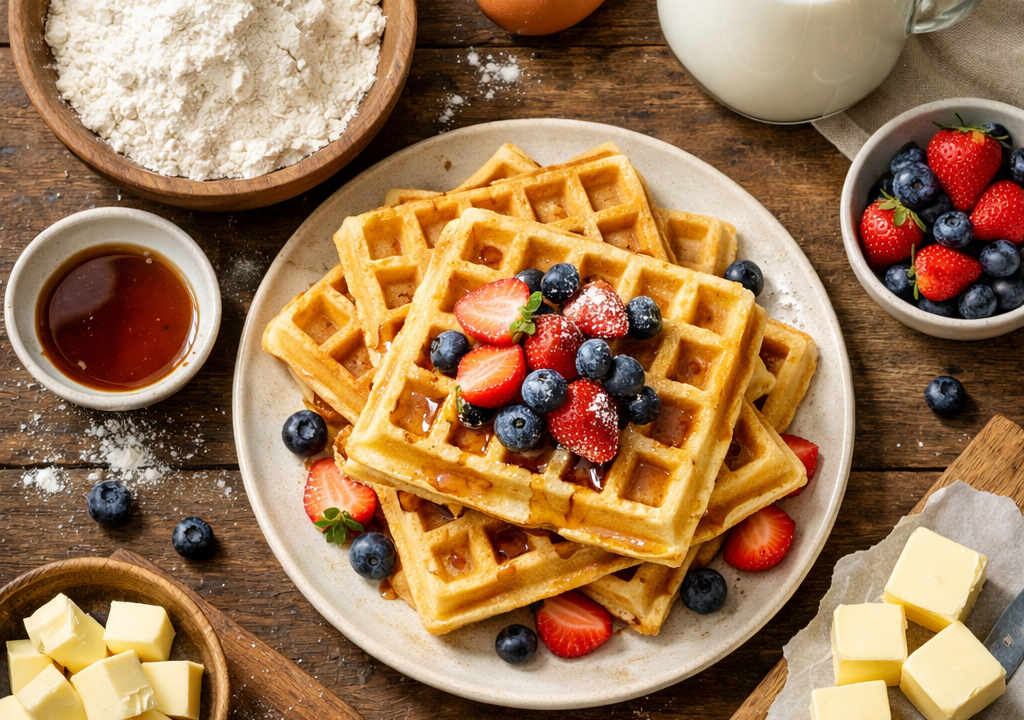 Waffles caseros