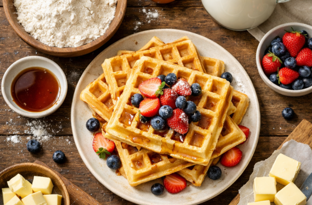 Waffles caseros